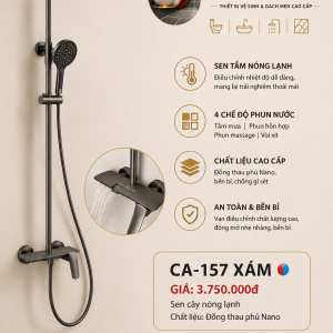 Sen Cây Nóng Lạnh CA-157 Xám – 4 Chế Độ Nước Tiện Nghi