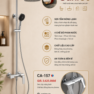 Sen Cây Nóng Lạnh CA-157 Chrome – 4 Chế Độ Nước Tiện Nghi