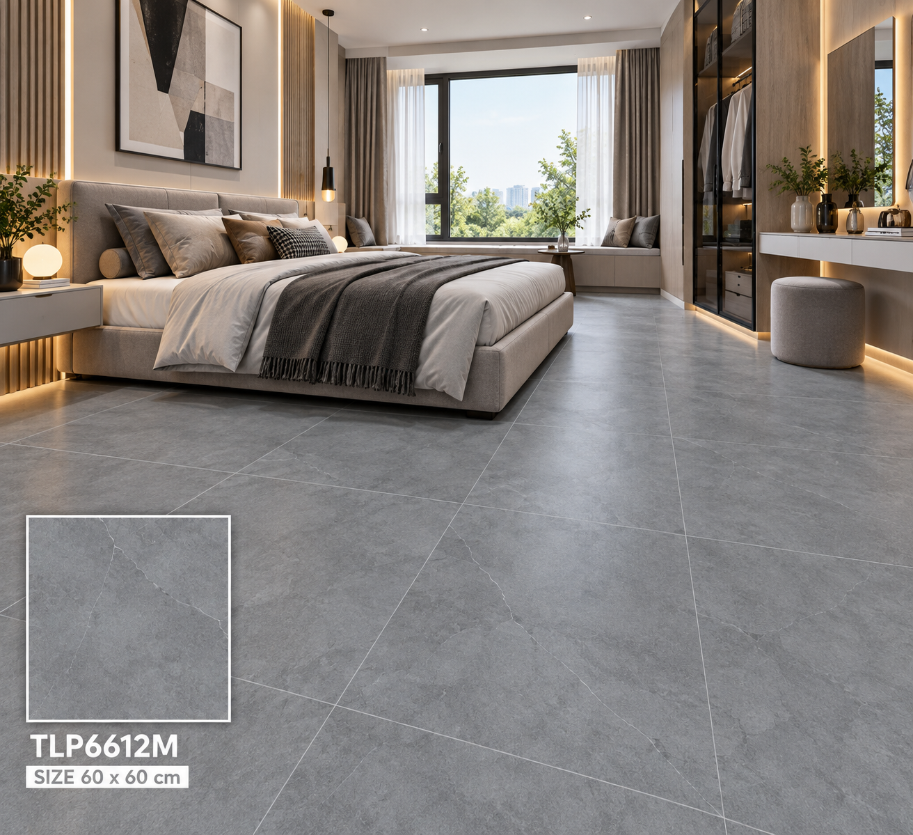 Gạch Lát Nền Đá 60X60 MATT SATIN – TLP6612M - Ảnh 3