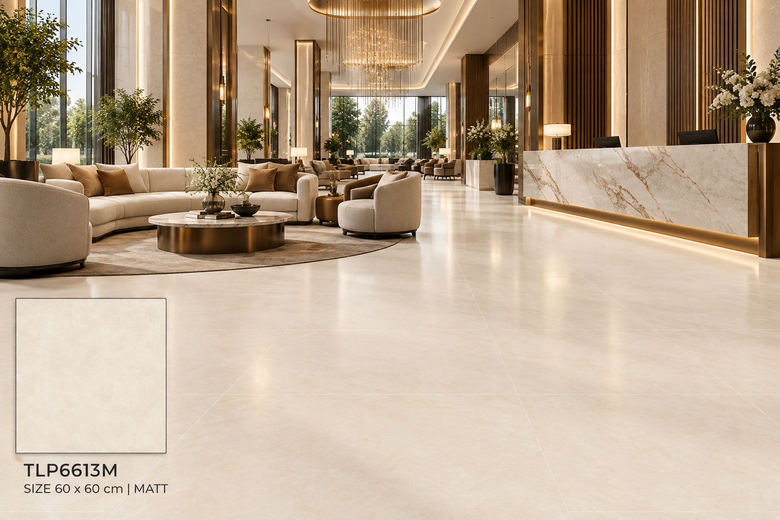 Gạch Lát Nền Đá 60X60 Matt Satin – TLP6613M - Ảnh 2