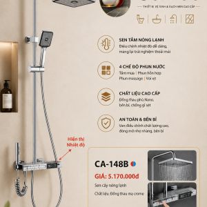 Sen Cây Nóng Lạnh CA-148B – Hiển Thị Nhiệt Độ, 4 Chế Độ Nước
