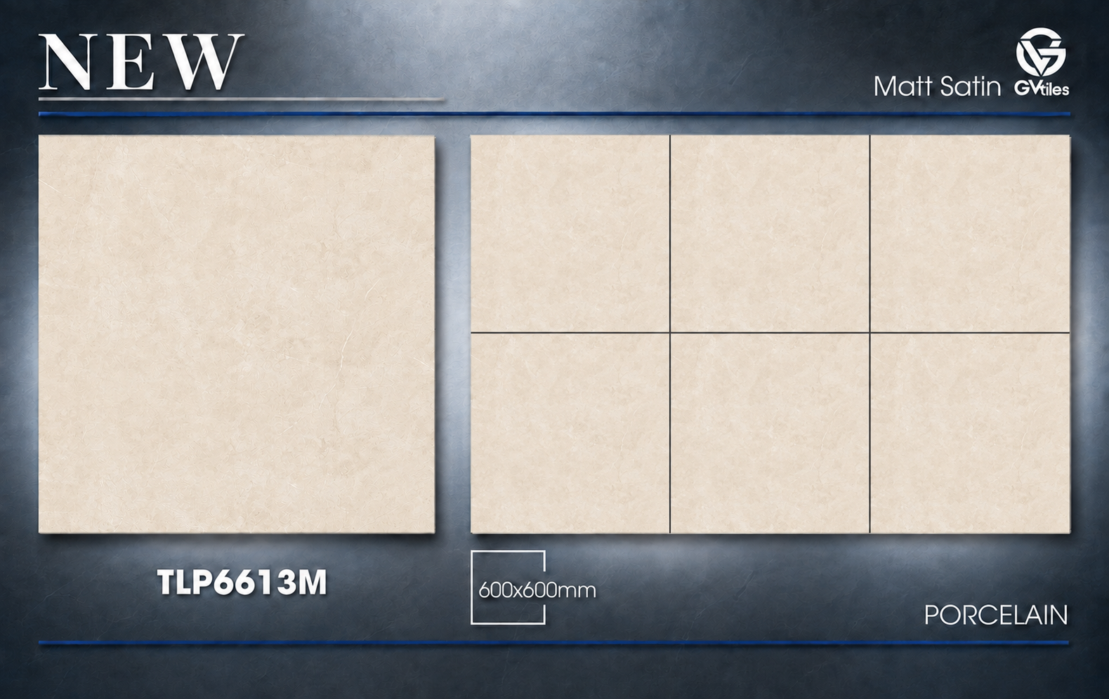 Gạch Lát Nền Đá 60X60 Matt Satin – TLP6613M