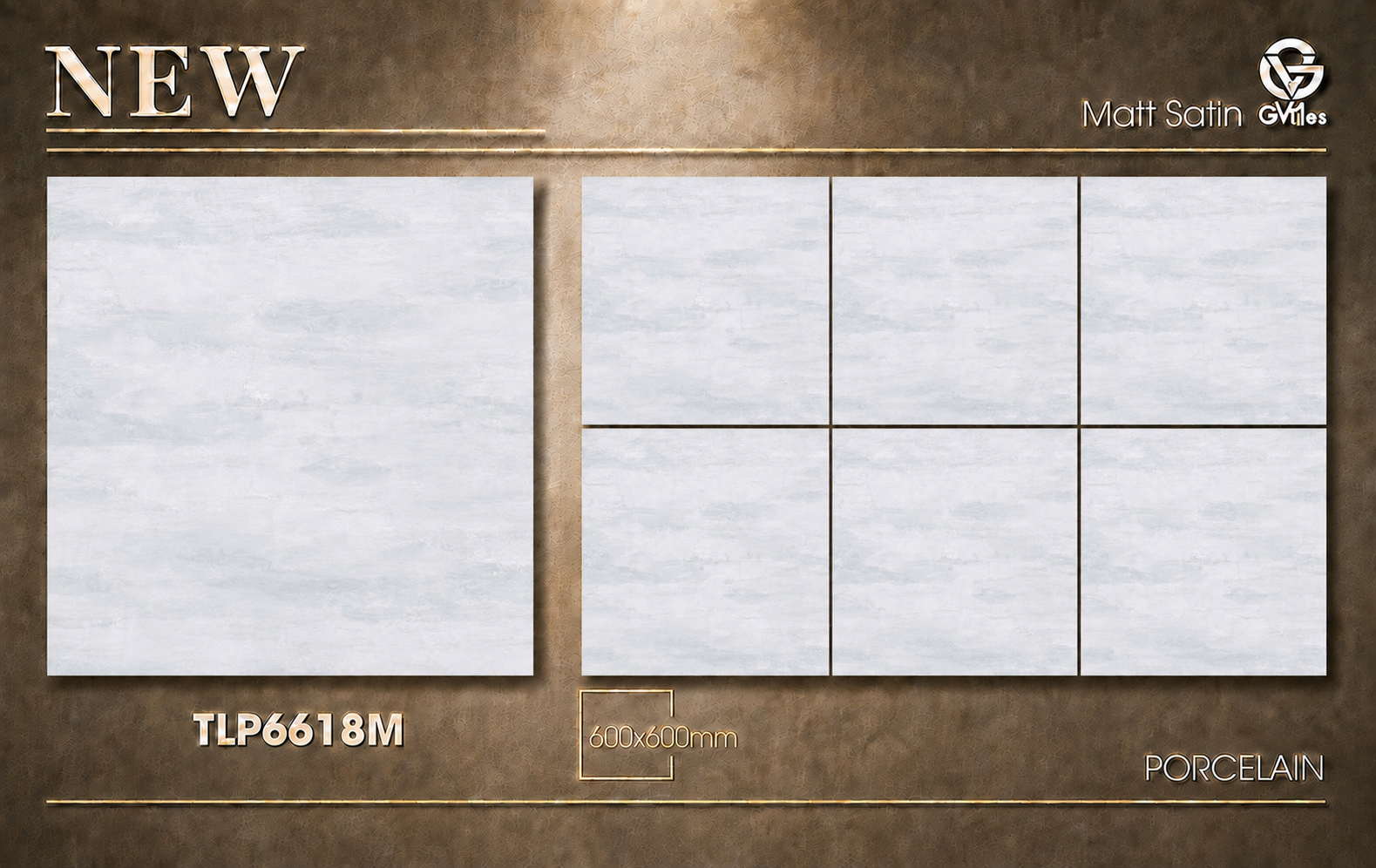 Gạch Lát Nền Đá 60X60 MATT SATIN – TLP6618M
