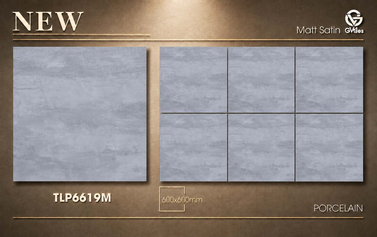 Gạch Lát Nền Đá 60X60 MATT SATIN – TLP6619M