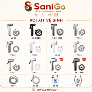 VÒI XỊT VỆ SINH SANIGO – TIỆN LỢI, BỀN ĐẸP
