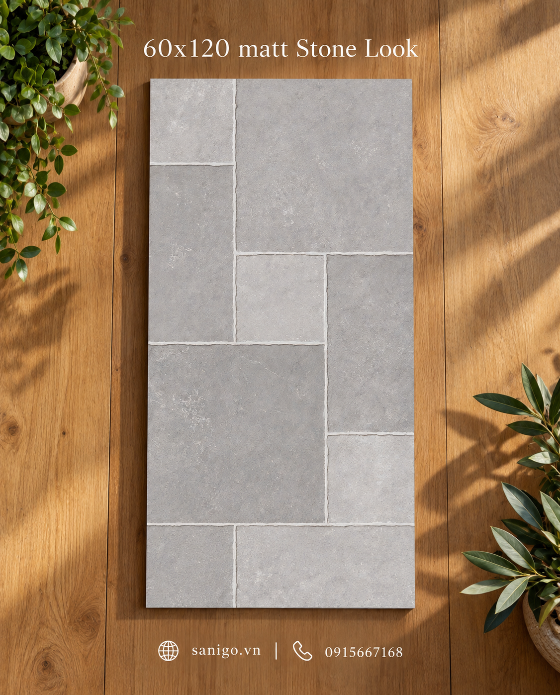 Gạch 60×120 Matt Stone Look & Olive Stone – Nhập Khẩu Cao Cấp - Ảnh 4