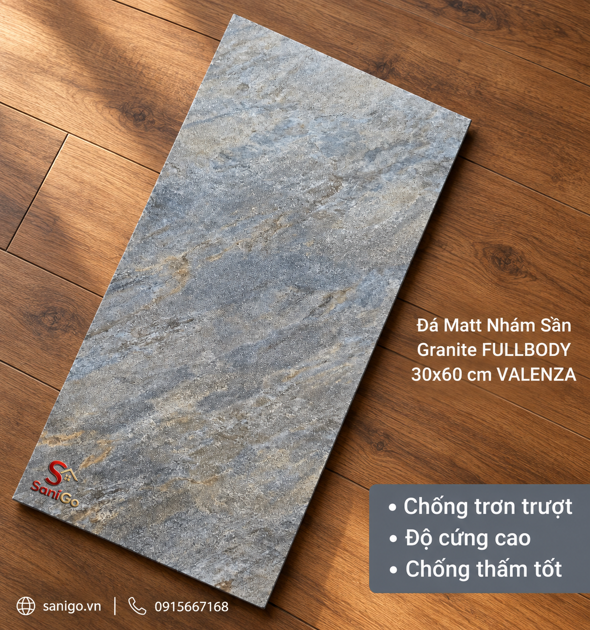 GẠCH GRANITE 30×60 VN-01 KHUÔN SẦN VÂN ĐÁ